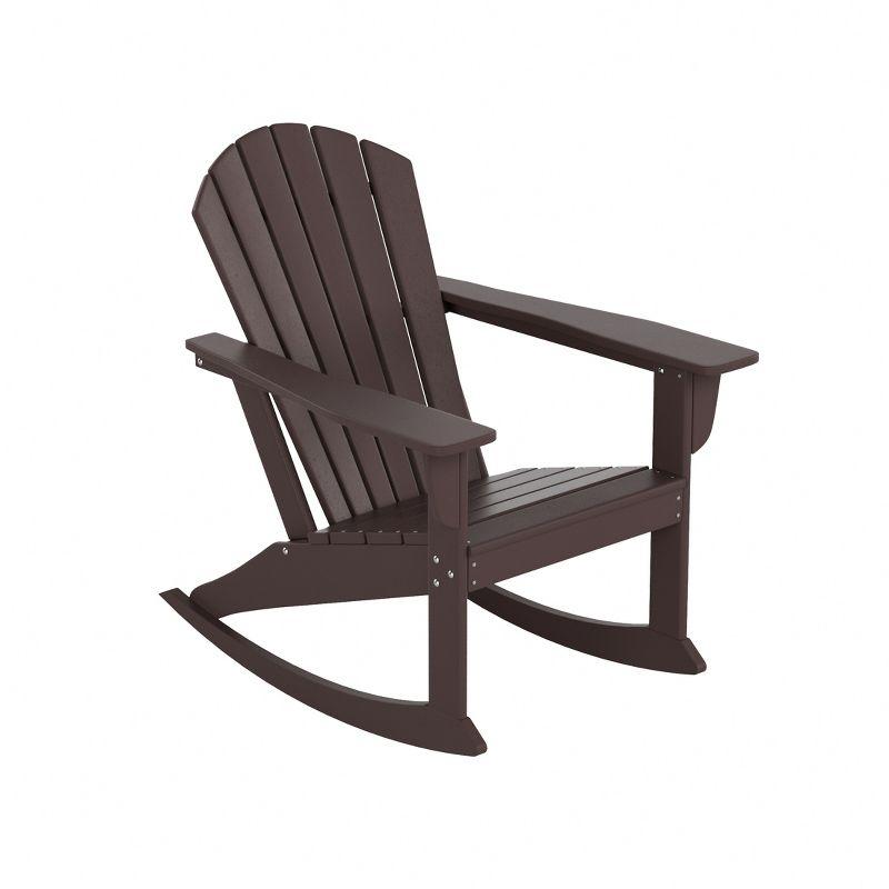 WestinTrends Outdoor Patio Poly Adirondack Rocking Chair Rocker