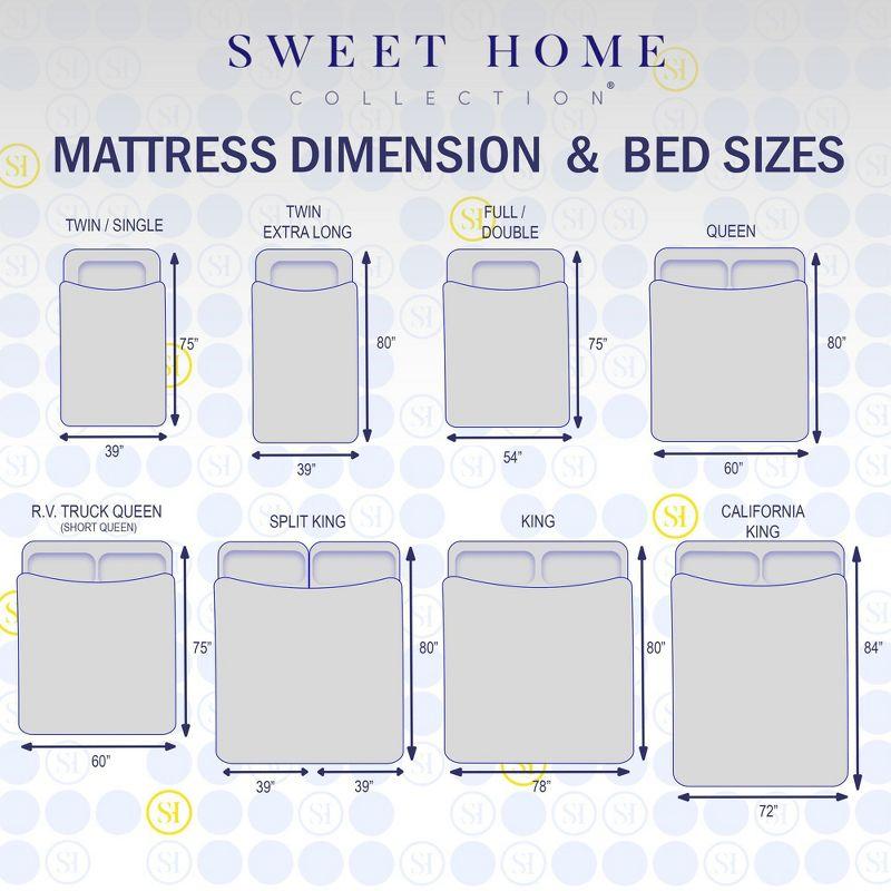 Sweet Home Collection Luxurious Soft Microfiber Sheet Set with Bonus Pillowcases