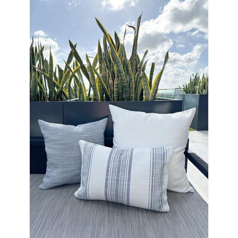 Seaside Smooth Indigo Indoor Outdoor Pillow