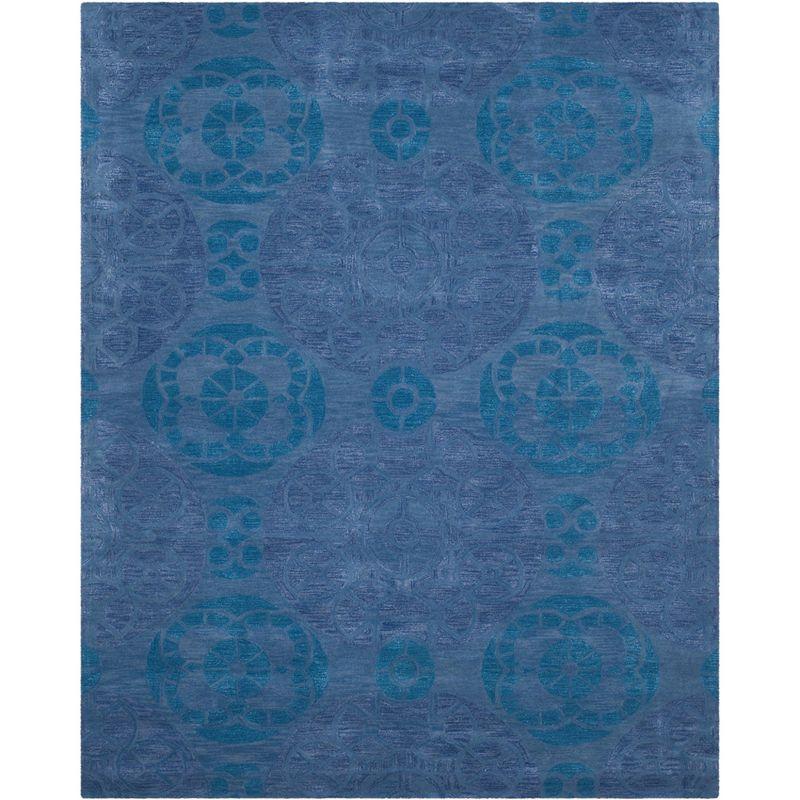 Wyndham WYD376 Hand Tufted Area Rug - Blue - 8'x10' - Safavieh.