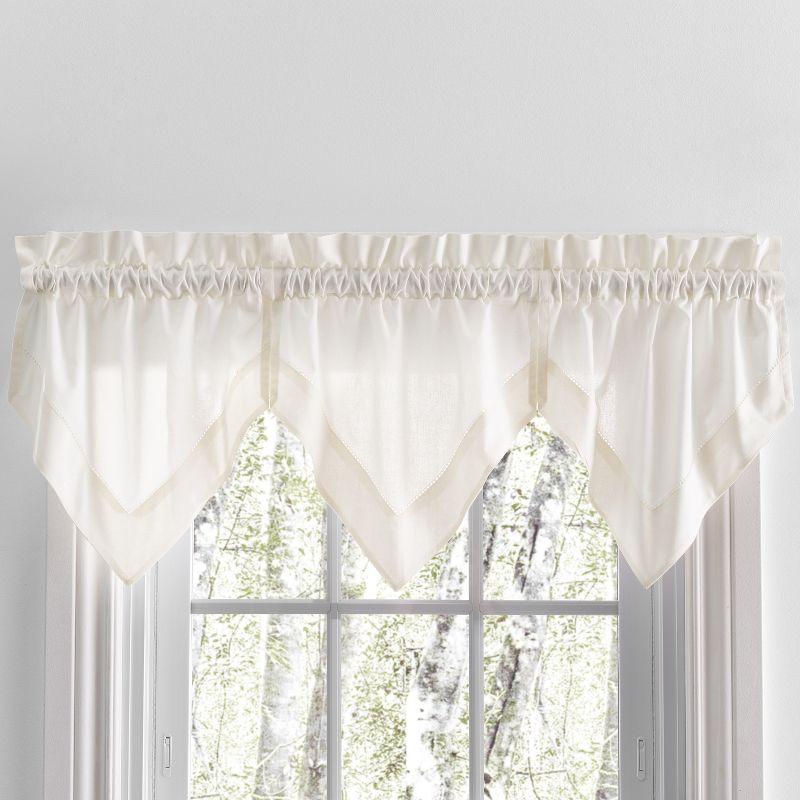 Ricardo Simplicity 3pc Handkerchief Valance Set 48x15 Natural
