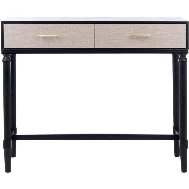 Estella 2 Drawer Console Table - CNS5731B - Black - Safavieh
