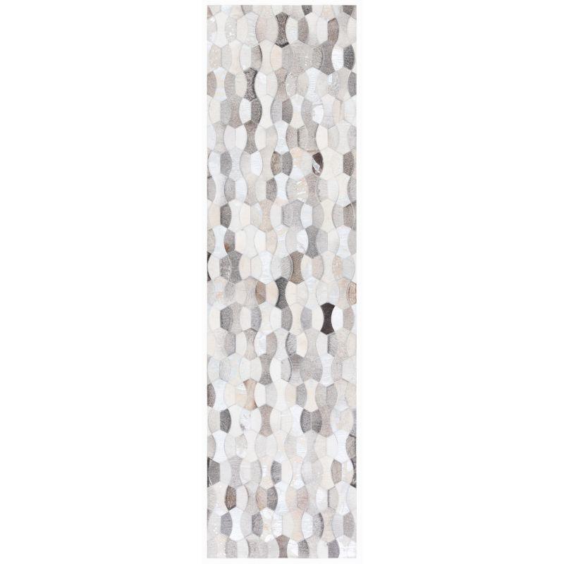 Loon Peak® Belday Flat Weave Hair On Leather Rug