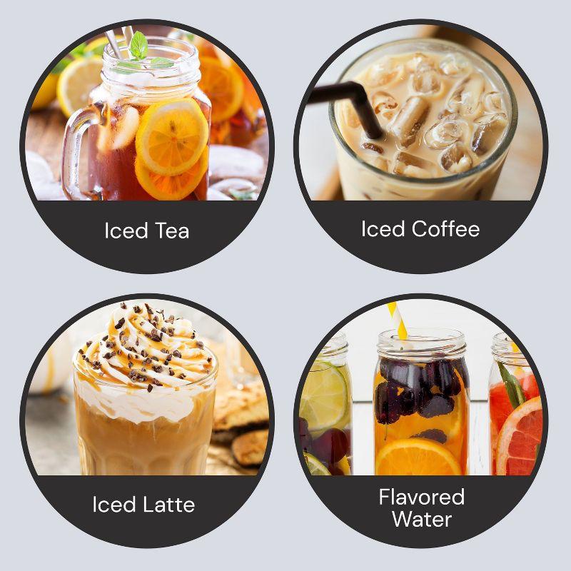 HomeCraft 3-Quart White Stainless Steel Café' Ice Iced Coffee and Tea Brewing System