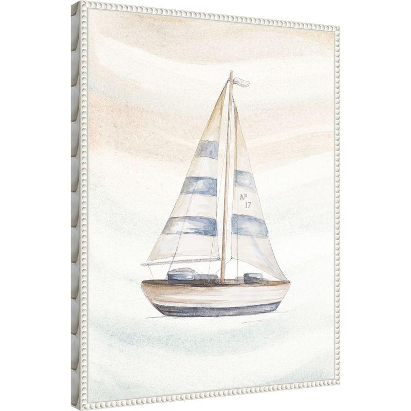 Amanti Art Ocean Oasis Little Sail I by Patricia Pinto Framed Canvas Wall Art