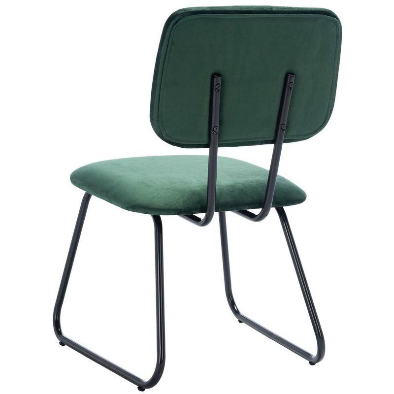 Chavelle Side Chair - ACH6205 - Set of 2 - Malachite Green/Black - Safavieh
