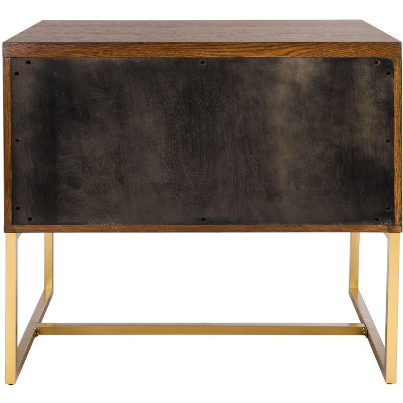 Estelle Nightstand - FOX6262 - Walnut - Safavieh Couture