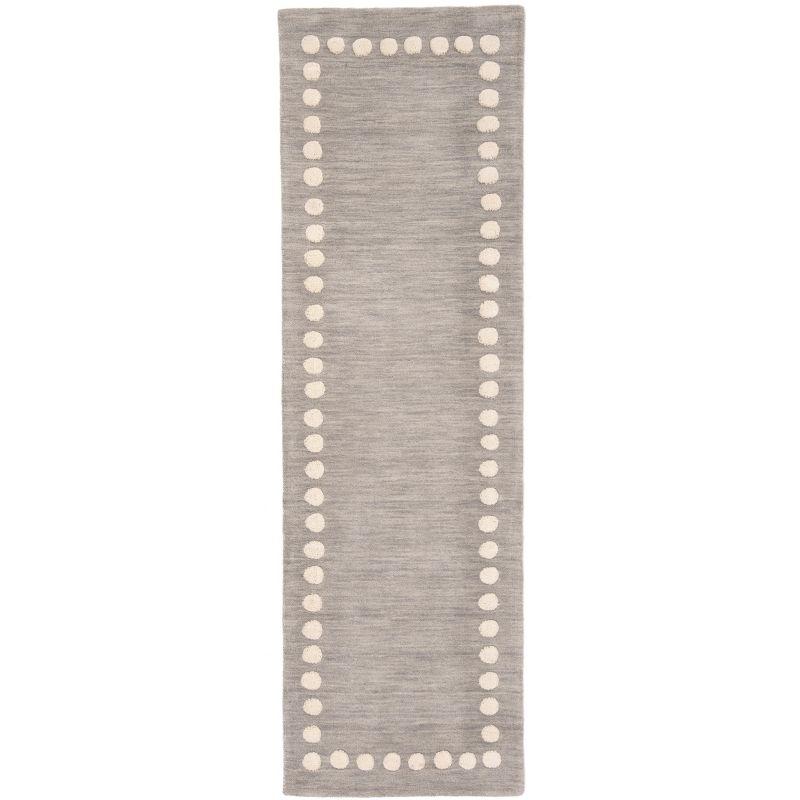 Safavieh Kids SFK802 Hand Loomed Runner Rug - Grey - 2'6"x8' - Safavieh.