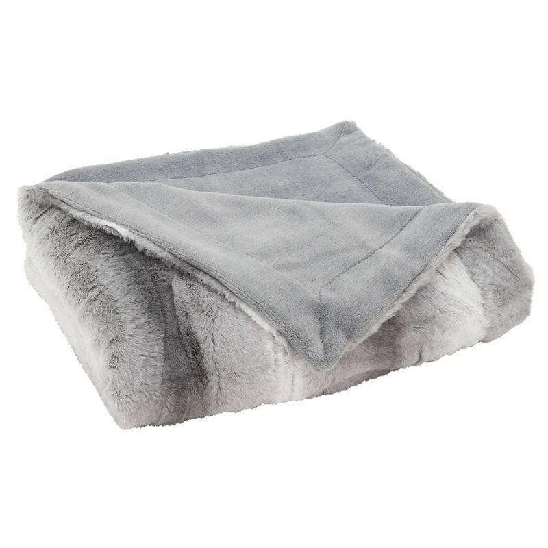 Animal Print Design Soft Plush Faux Fur Throw Blanket - Saro Lifestyle