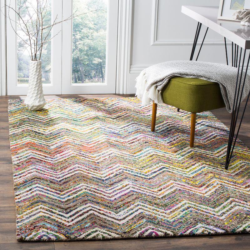 Nantucket NAN601 Hand Tufted Area Rug - Beige/Grey - 3'x5' - Safavieh.