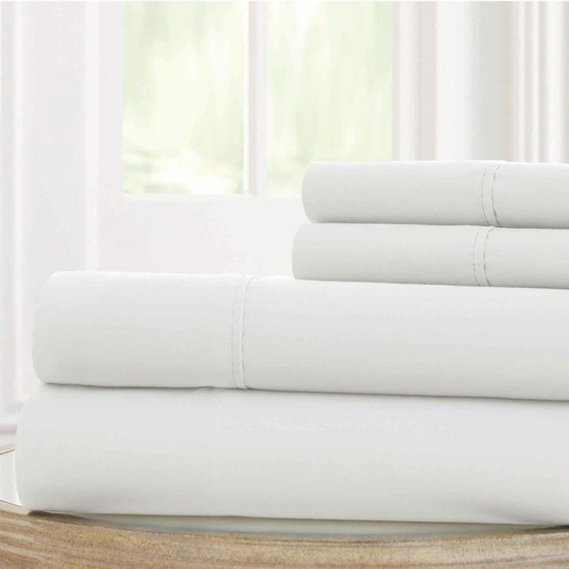 Modern Threads 1800 Series 100 GSM Solid Microfiber 3 Piece Sheet Set.