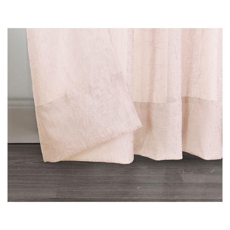 Erica Crushed Sheer Voile Rod Pocket Curtain Panel - No. 918