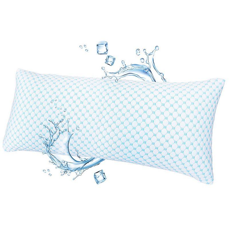 Adjustable Gel-Infused Memory Foam Cooling Body Pillow