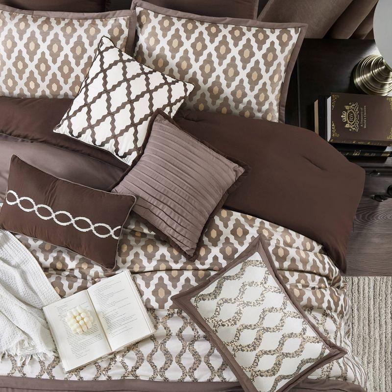Nanshing America, Inc Caval 10 Piece Jacquard Comforter Set
