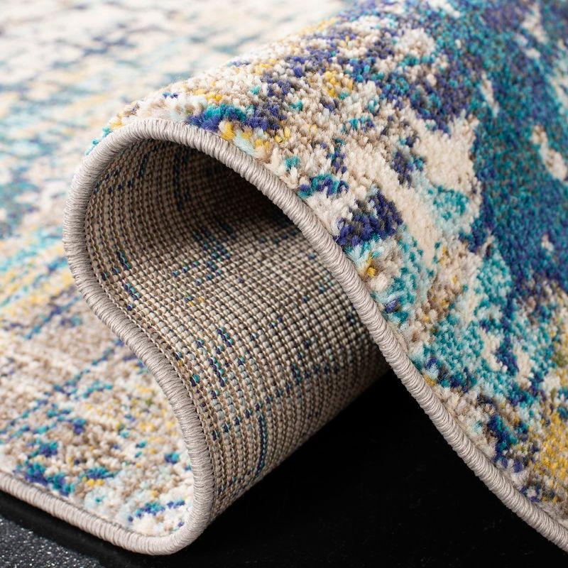 Madison MAD469 Power Loomed Indoor Area Rug - Cream/Blue - 5'3"x7'6" - Safavieh