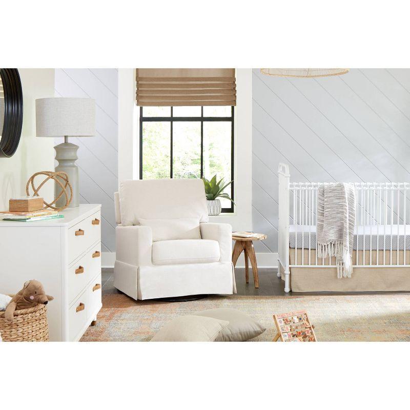 Crawford Upholstered Swivel Glider