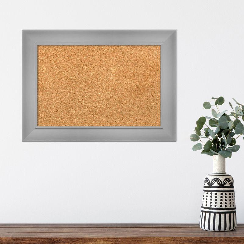 Amanti Art Flair Framed Corkboard, Natural Cork