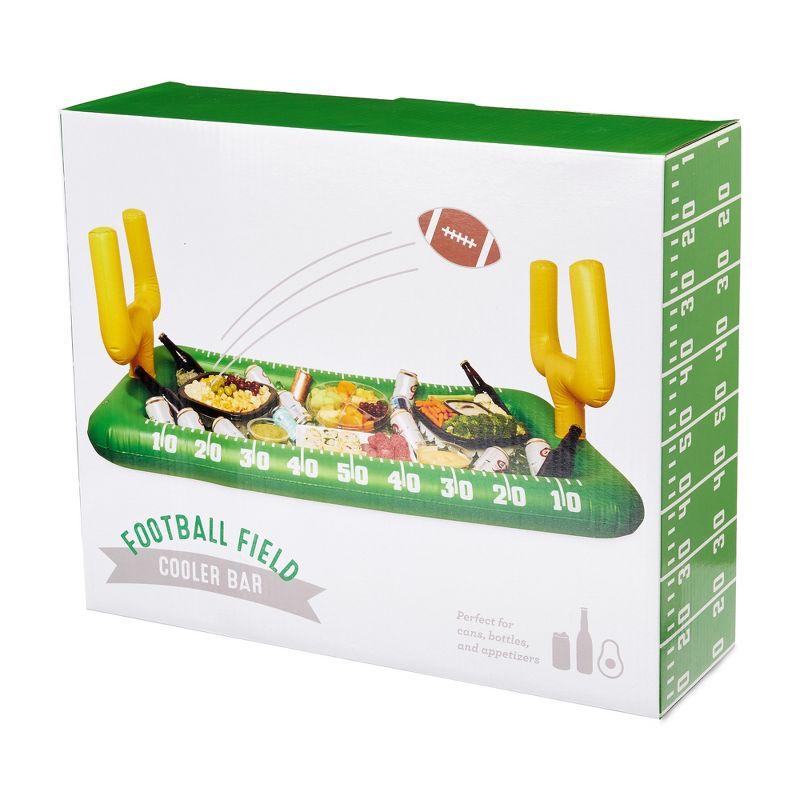 True Zoo Inflatable Football Field Cooler Bar, Party Drink Cooler, Novelty Inflatable Beer Cooler, Ice Bucket, 511" x 118", Set of 1