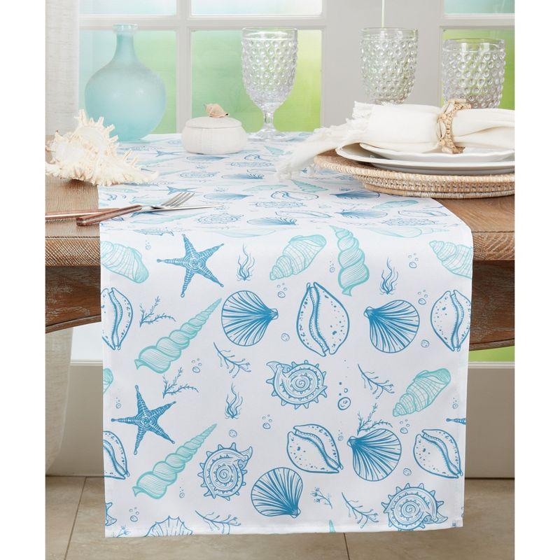 Saro Lifestyle Seashells Table Runner