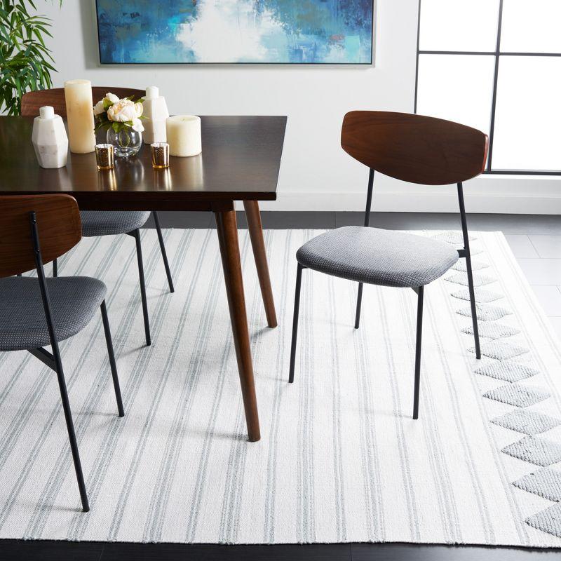 Montauk MTK708 Hand Woven, Flat Weave Indoor Area Rug - Aqua/Ivory - 6'x6' - Safavieh