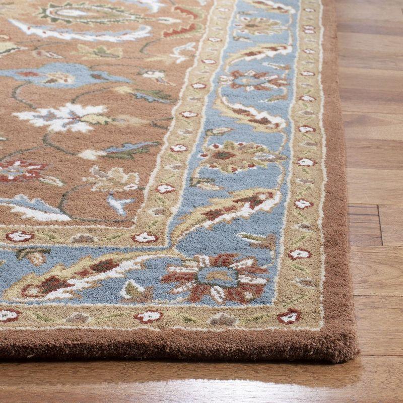 Heritage HG968 Handmade Area Rug - 9'x12' - Brown/Blue - Safavieh