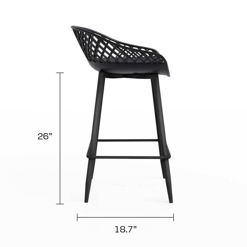 Set of 2 Kurv Counter Height Barstool - Jamesdar