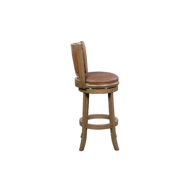 24" Augusta Swivel Counter Height Barstool Hardwood - Boraam