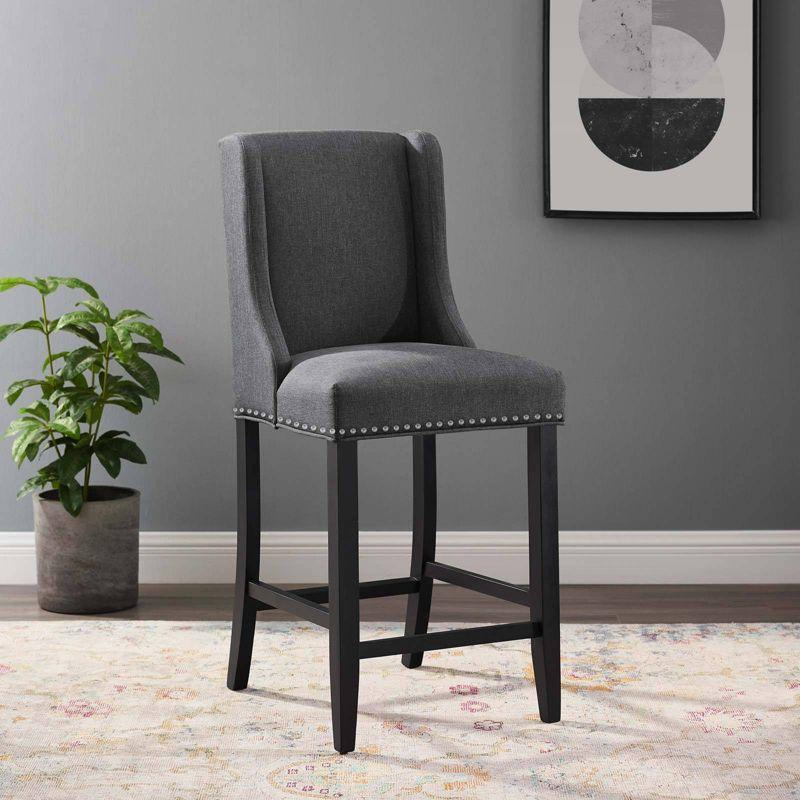 Modway Baron Upholstered Fabric Bar Stool