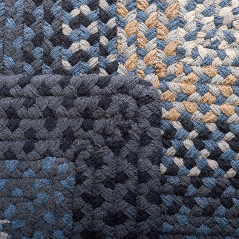 Braided BRD651 Flat Weave Indoor Area Rug - Dark Grey/Blue - 6'x6' - Safavieh