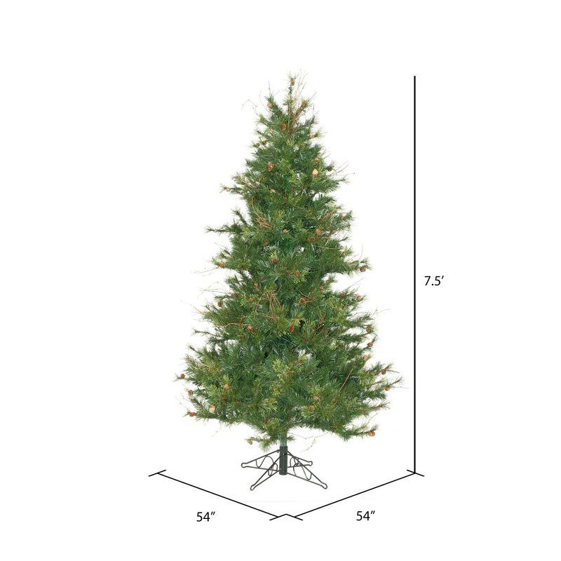 Vickerman Slim Mixed Country Pine Artificial Christmas Tree