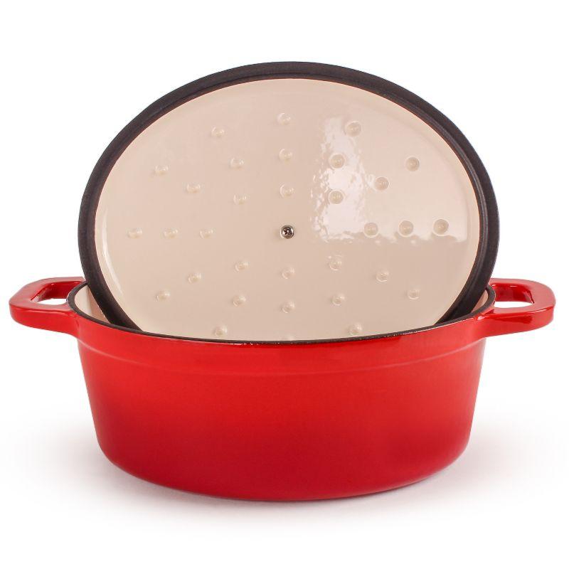 BergHOFF Neo 4Pc Cast Iron Cookware Set with 5Qt. and 7Qt. Covered Dutch Ovens