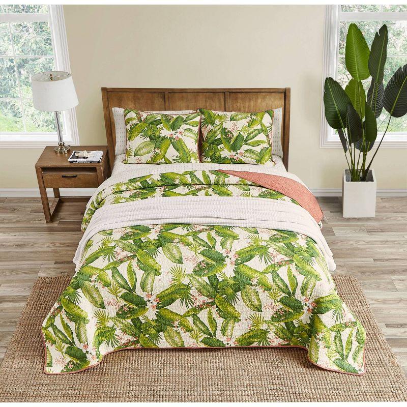 Tommy Bahama Aregada Dock Cotton Reversible Quilt Set