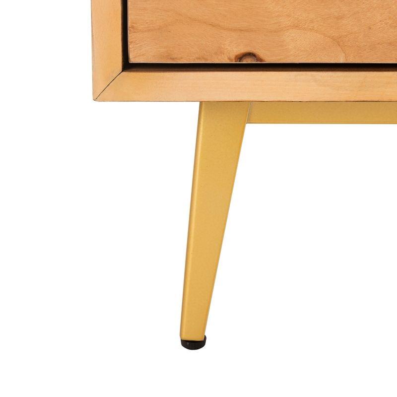 Katia 3 Drawer Chest - CHS6413 - Natural/Gold - Safavieh