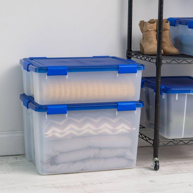 IRIS WeatherPro Plastic Storage Bin with Lid