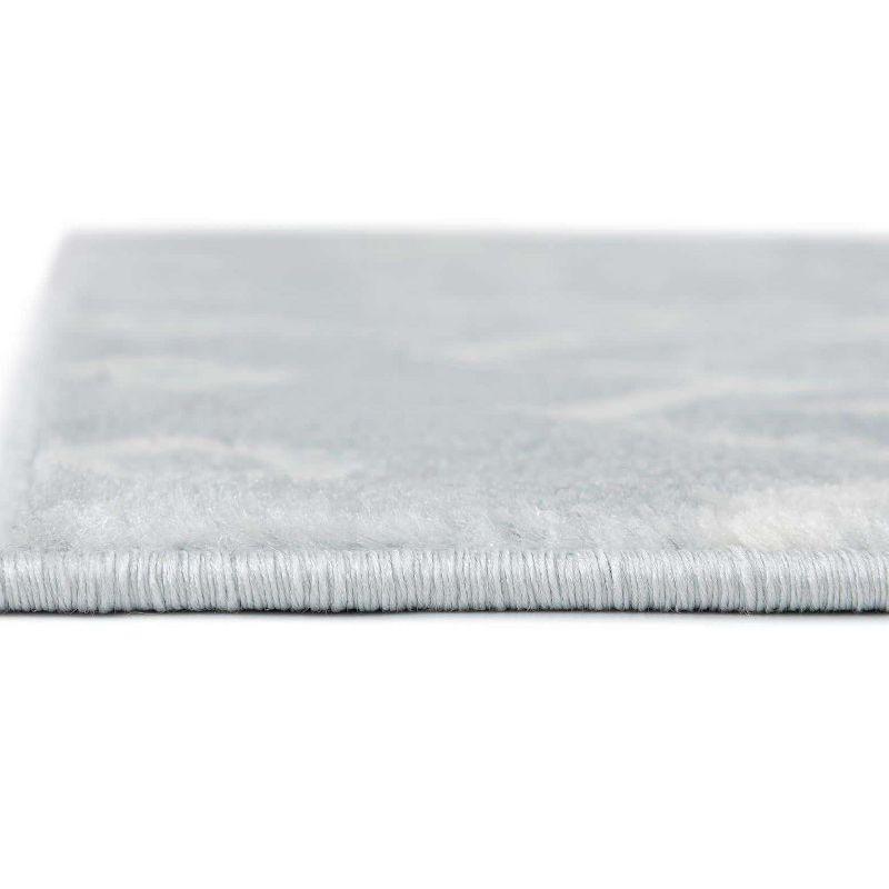 Unique Loom 4' 1 x 6' 1 Rectangle Moroccan Trellis Light Blue Area Rug