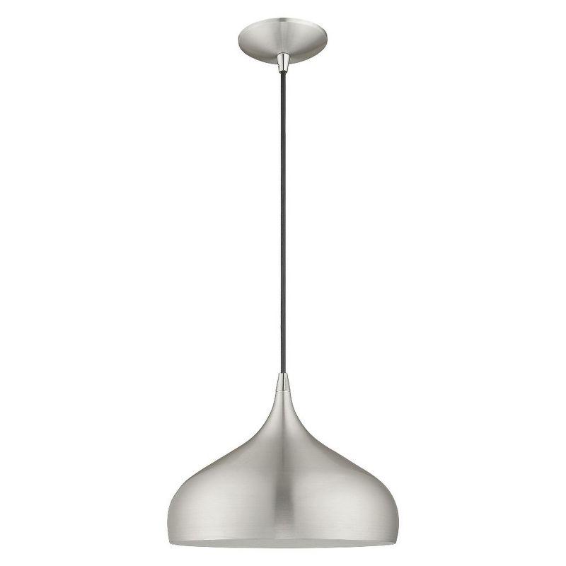 Livex Lighting Amador 1 - Light Pendant in  Brushed Aluminum