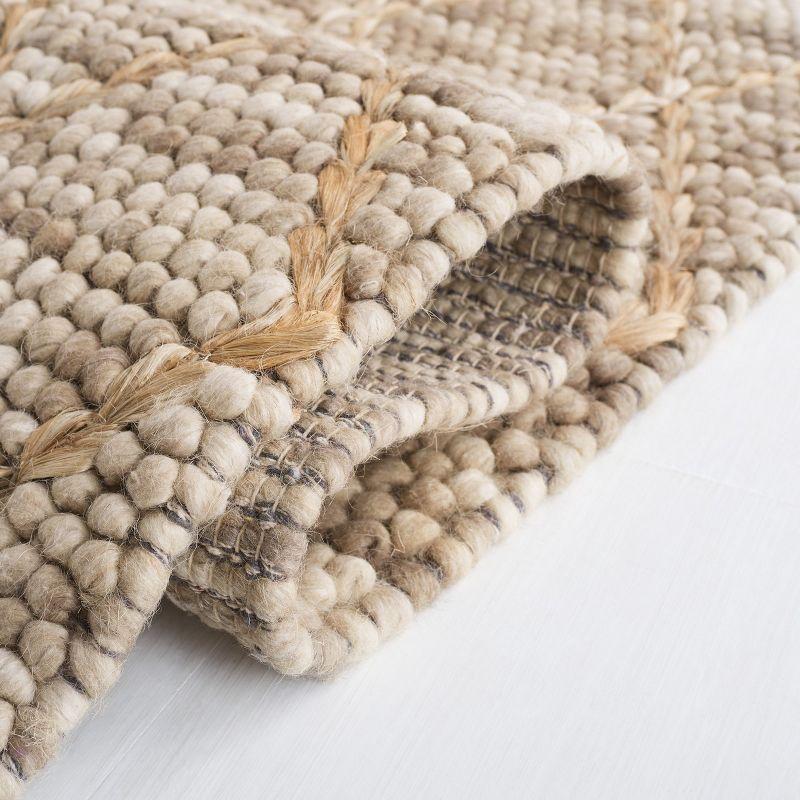 Natura NAT223 Hand Woven Indoor Area Rug - Brown/Natural - 6'x6' - Safavieh