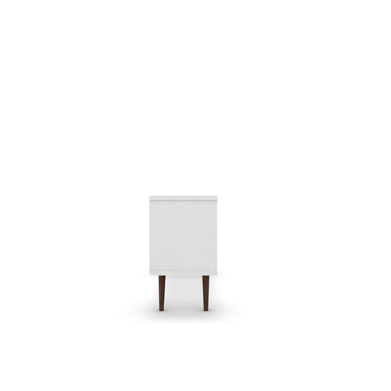 53.14" Liberty TV Stand for TVs up to 50" White/Yellow - Manhattan Comfort