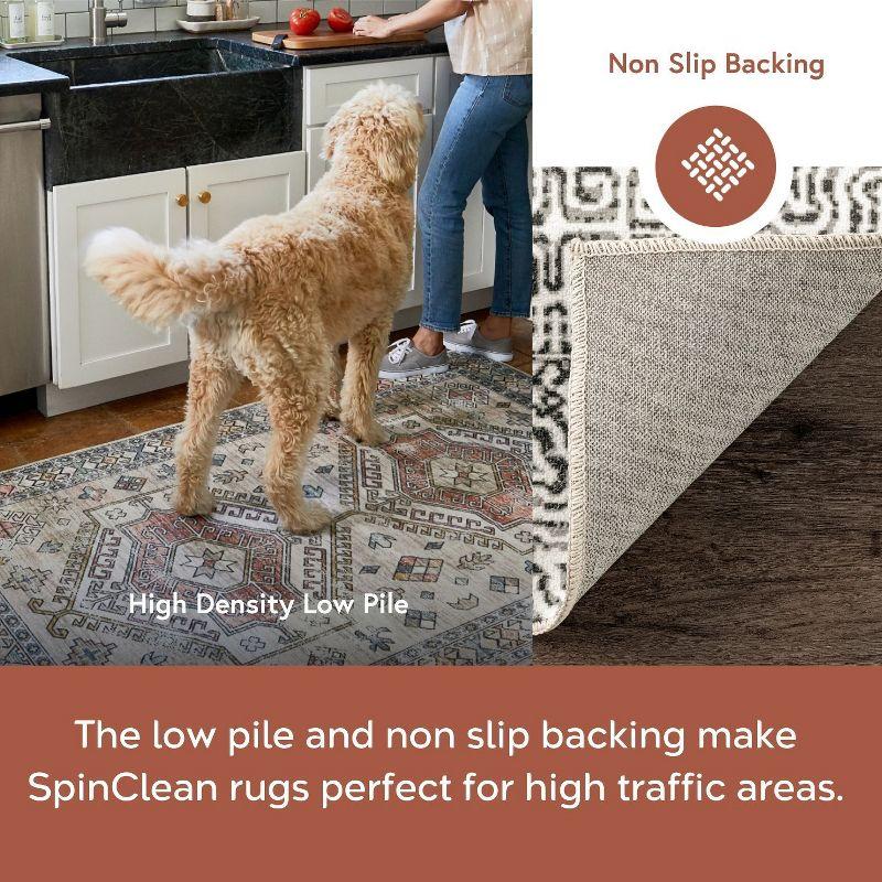 nuLOOM Hart SpinClean Machine Washable Stain-Resistant Area Rug