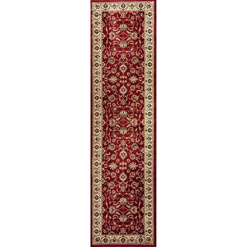 Noble Sarouk Red Persian Floral Oriental Formal Traditional Rug 3x10 ( 2'7" x 9'6" Runner ) Modern Contemporary Transitional Soft Rug