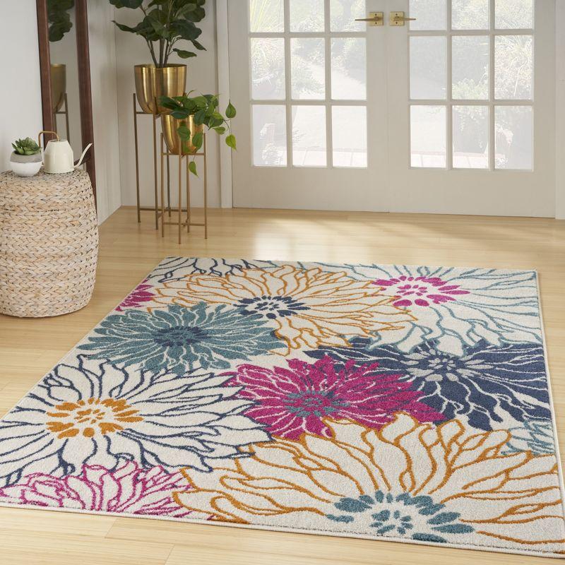 Nourison Passion Bohemian Transitional Floral Indoor Area Rug Ivory/Multi 8' x 10'