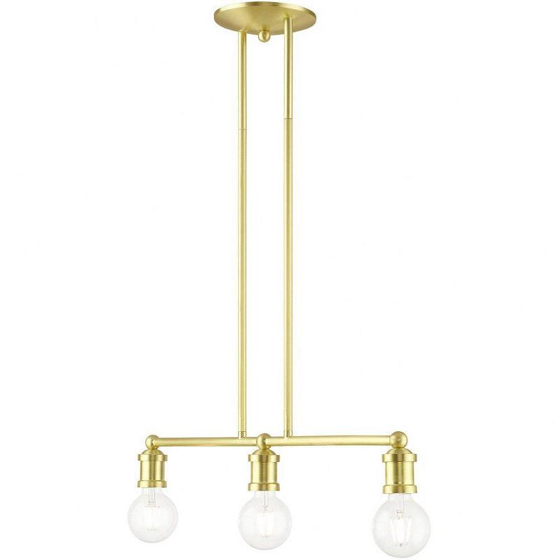 Livex Lighting Lansdale 3 - Light Chandelier in  Satin Brass