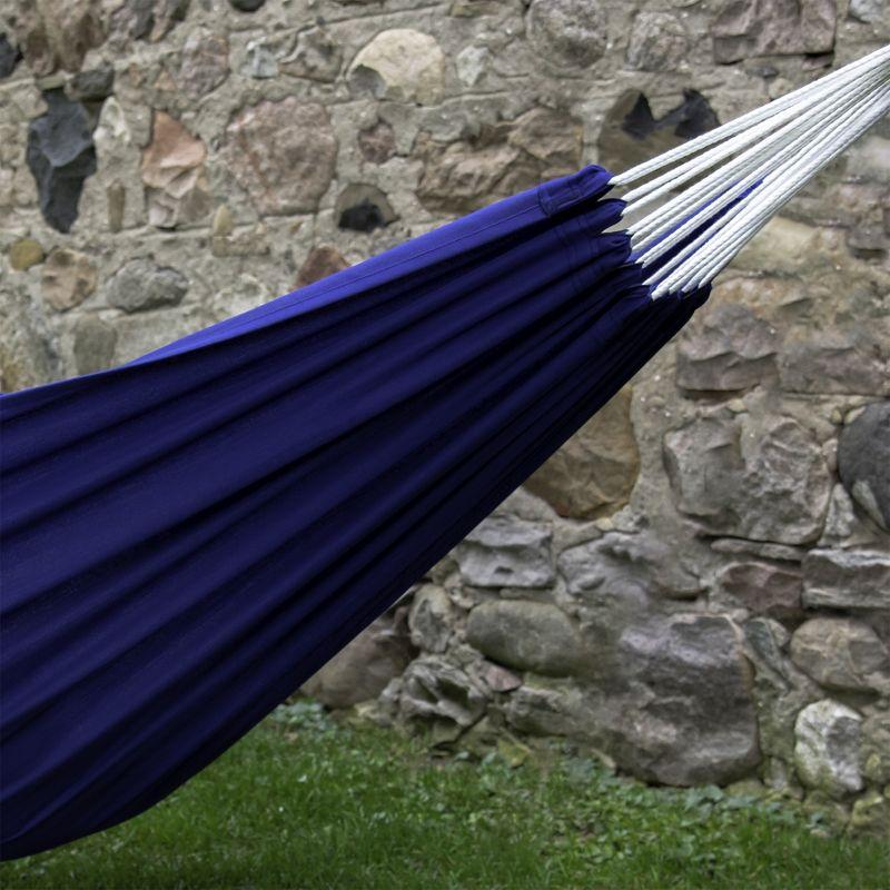 Vivere Brazilian Double Polyester Hammock - Blue Color