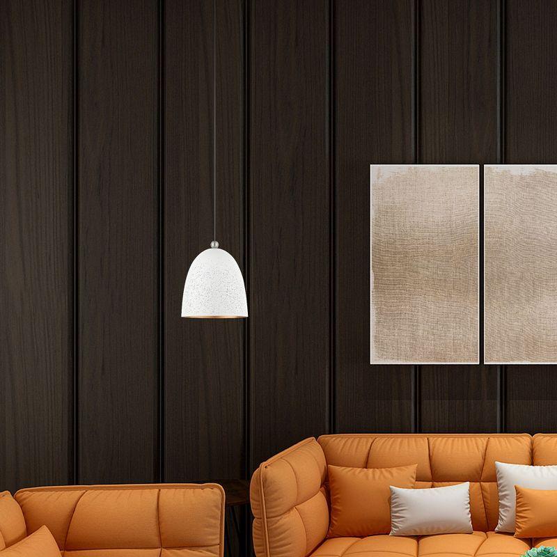 Livex Lighting Arlington 1 - Light Pendant in  White/Brushed Nickel