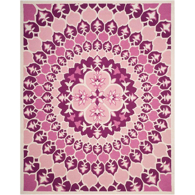 Bellagio BLG610 Hand Tufted Area Rug - Pink/Ivory - 8'x10' - Safavieh.