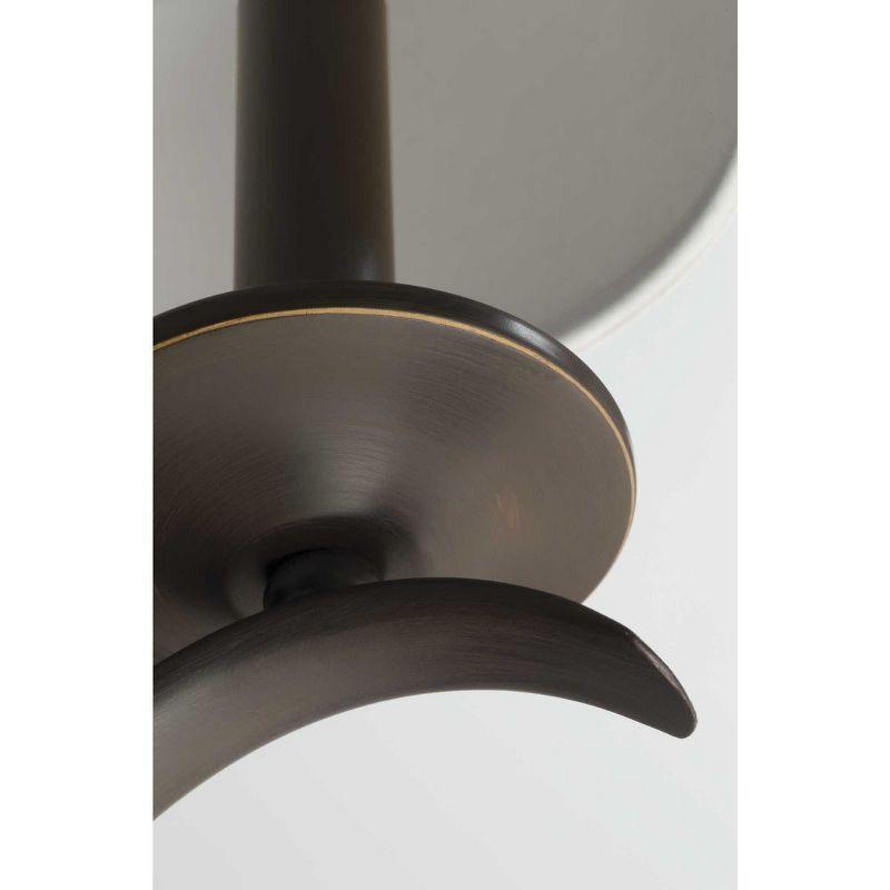 Progress Lighting Inspire 4-Light Wall Sconce, Brushed Nickel, Etched Glass Shades