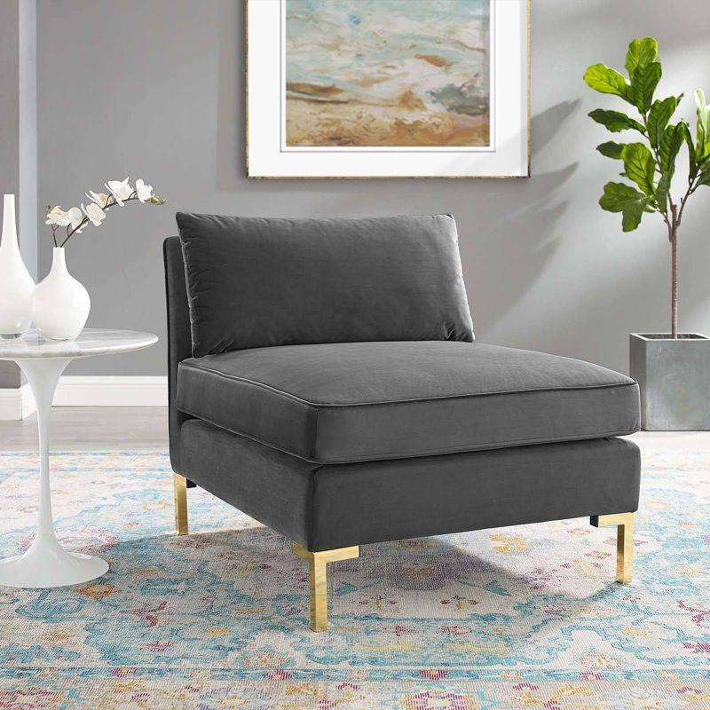 Modway Ardent Performance Velvet Armless Chair