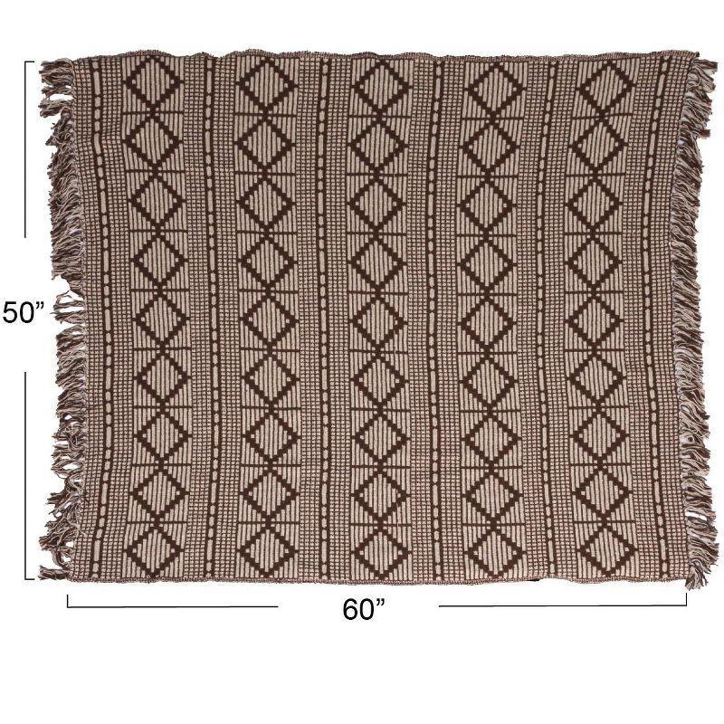 Bloomingville Hand Woven Throw Blanket