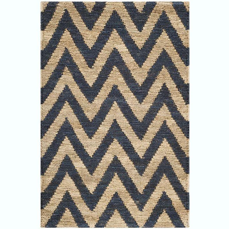 Organica ORG515 Hand Knotted Indoor Accent Rug - Blue/Natural - 2'6"x4' - Safavieh.
