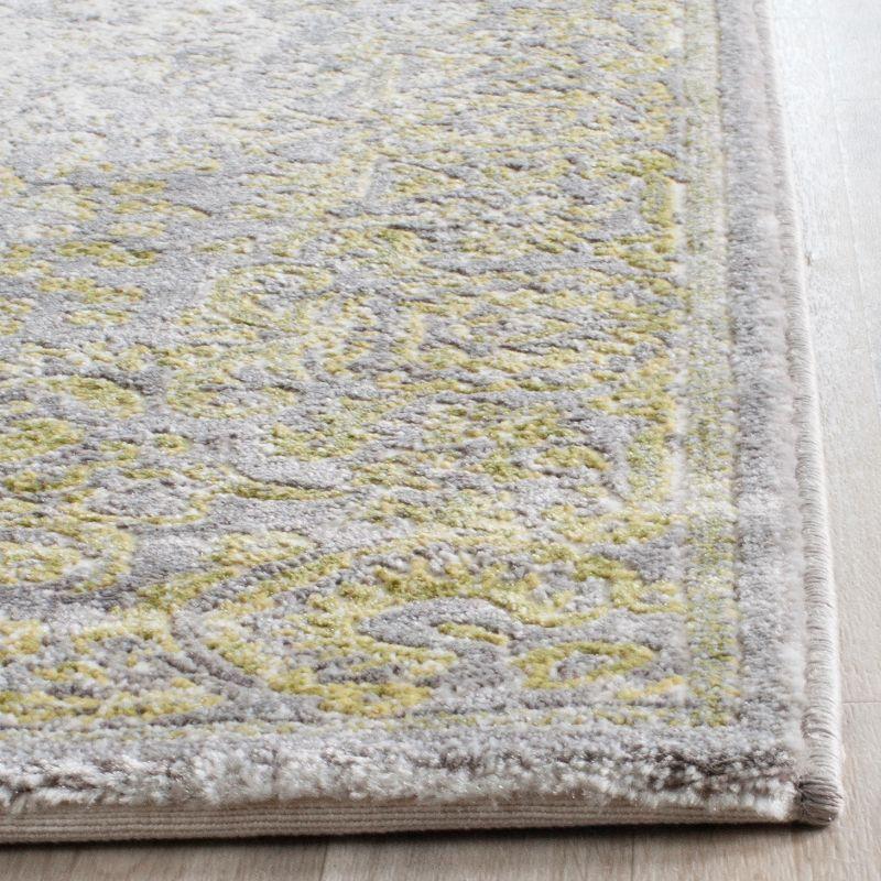 Reversible Gray Synthetic 9' x 12' Easy Care Area Rug